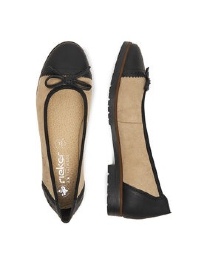 Rieker Baleriny 45358-60 Beżowy