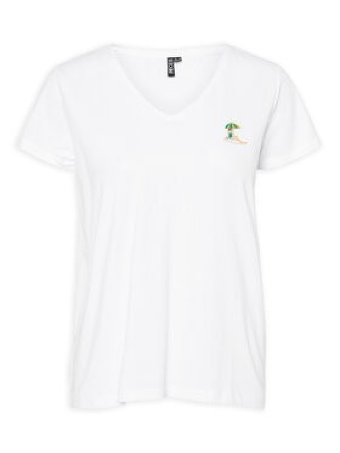 Pieces T-Shirt Tilly 17157705 Biały Regular Fit