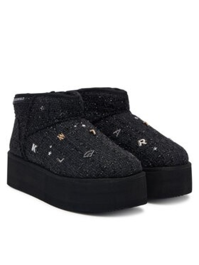 KARL LAGERFELD Śniegowce Thermo Charms & Studs KL48524B Czarny