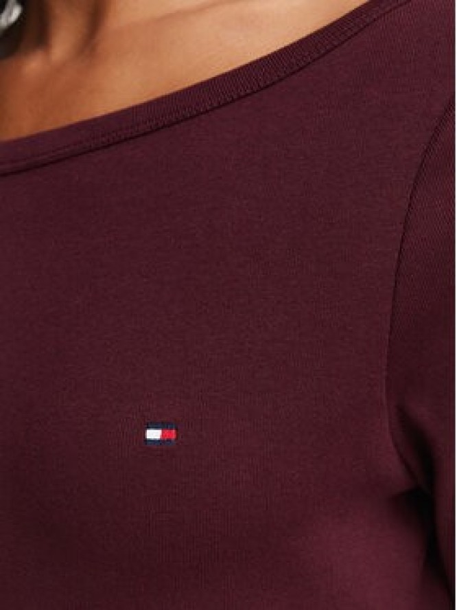 Tommy Hilfiger Bluzka Cody WW0WW49928 Bordowy Regular Fit