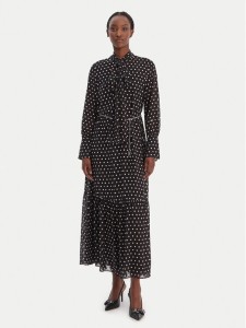 MICHAEL Michael Kors Sukienka koszulowa MR68394K9J Czarny A-Line Fit