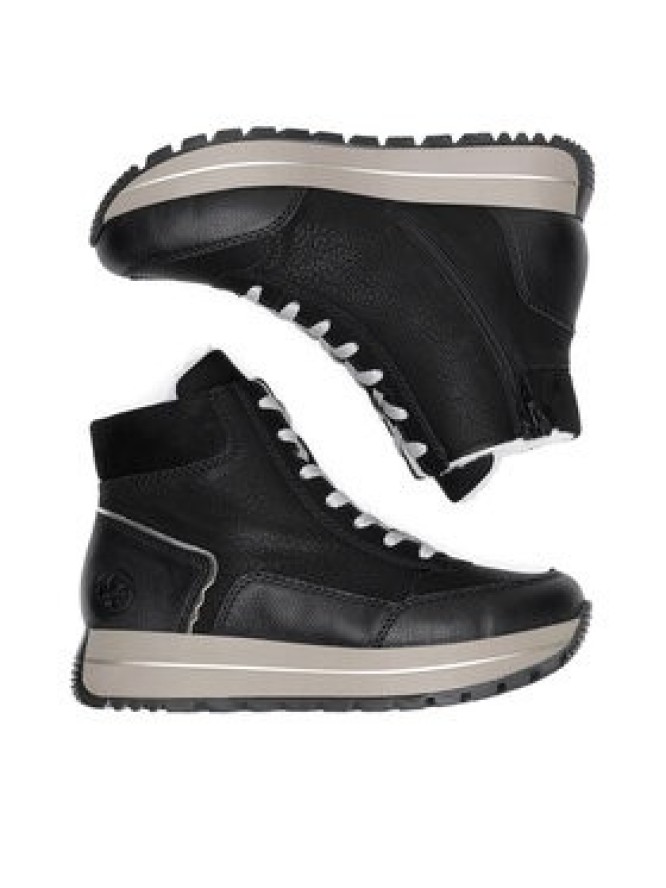 Rieker Trzewiki N4008-00 Czarny