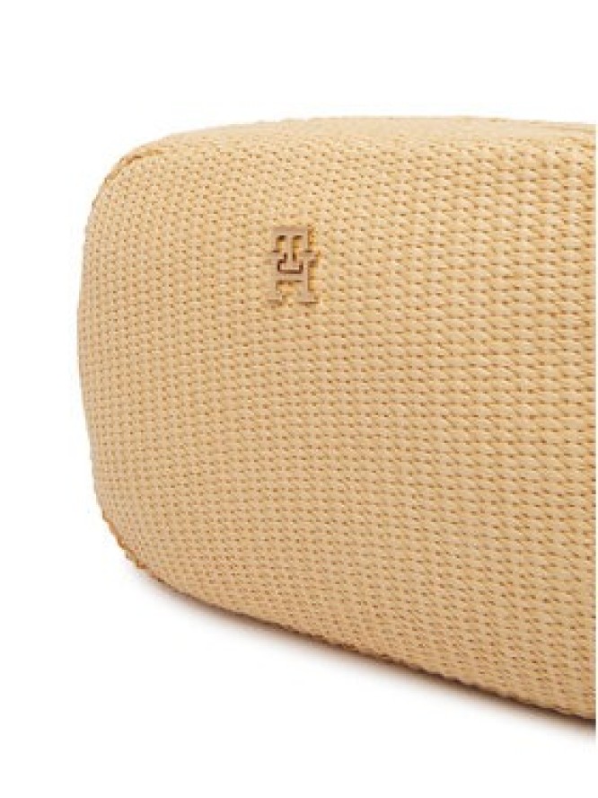 Tommy Hilfiger Torebka Popette Camera Bag Raffia AW0AW18525 Beżowy