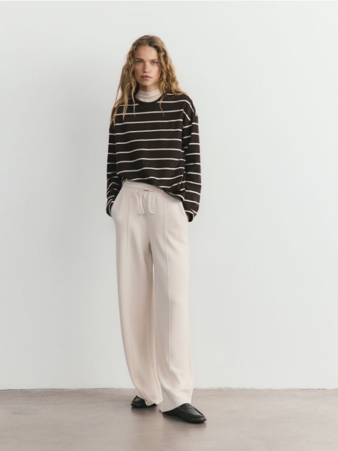 Longsleeve z modalem - wielobarwny