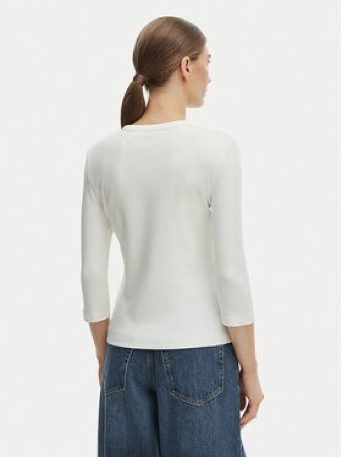 Tommy Hilfiger Bluzka WW0WW49629 Écru Slim Fit