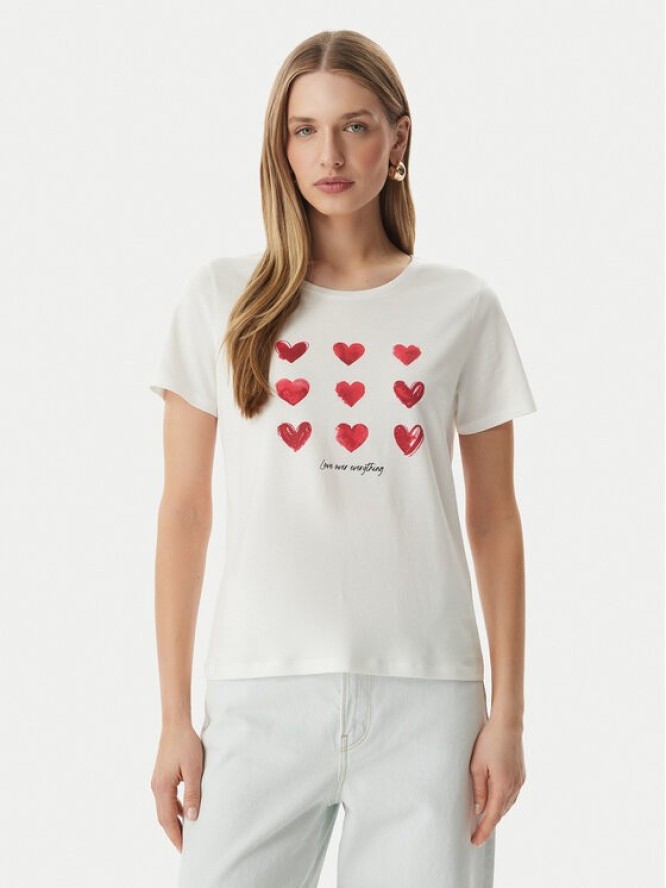 Morgan T-Shirt 261-DONA Biały Regular Fit