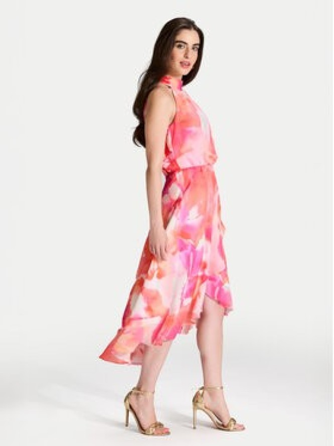 Swing Sukienka koktajlowa 5AI18500 Różowy Regular Fit