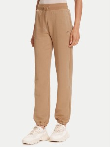 Guess Spodnie dresowe V5YB06 KBSL2 Beżowy Regular Fit