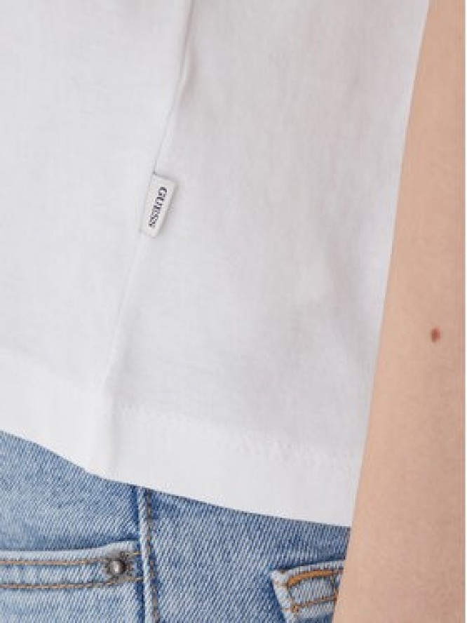 Guess Jeans T-Shirt W4YI73 K8HM0 Biały Boxy Fit