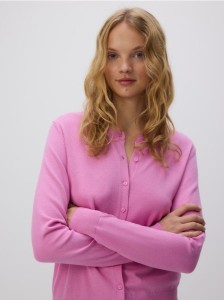 Kardigan z wiskozą - fioletowy