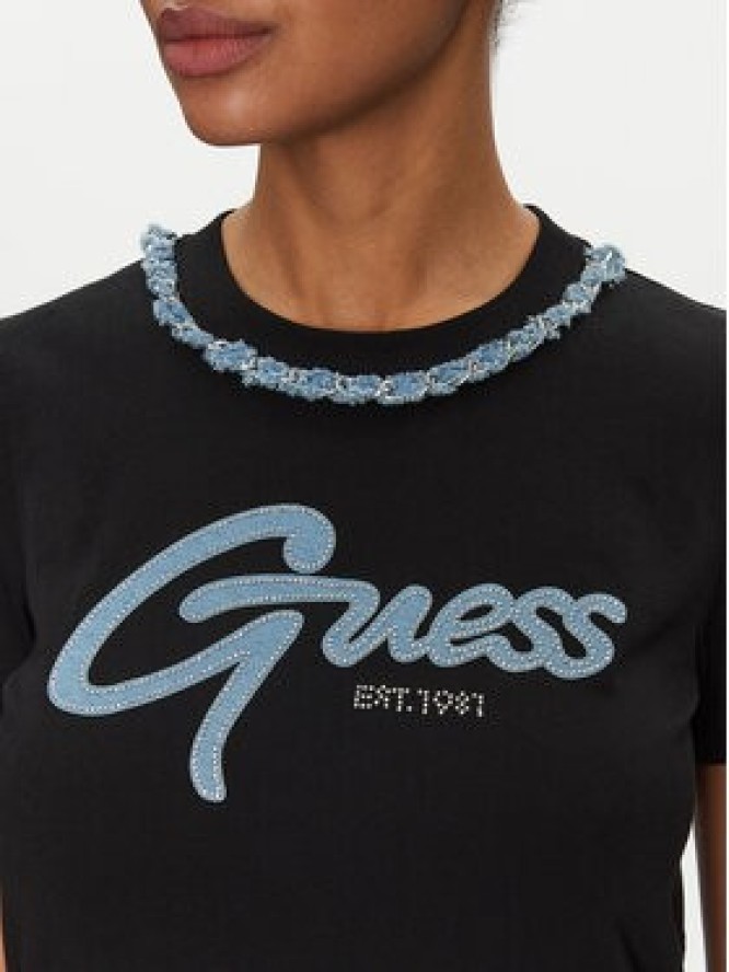 Guess T-Shirt W5GI03 I3Z14 Czarny Regular Fit