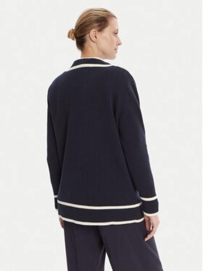 Gant Kardigan 4805340 Granatowy Relaxed Fit