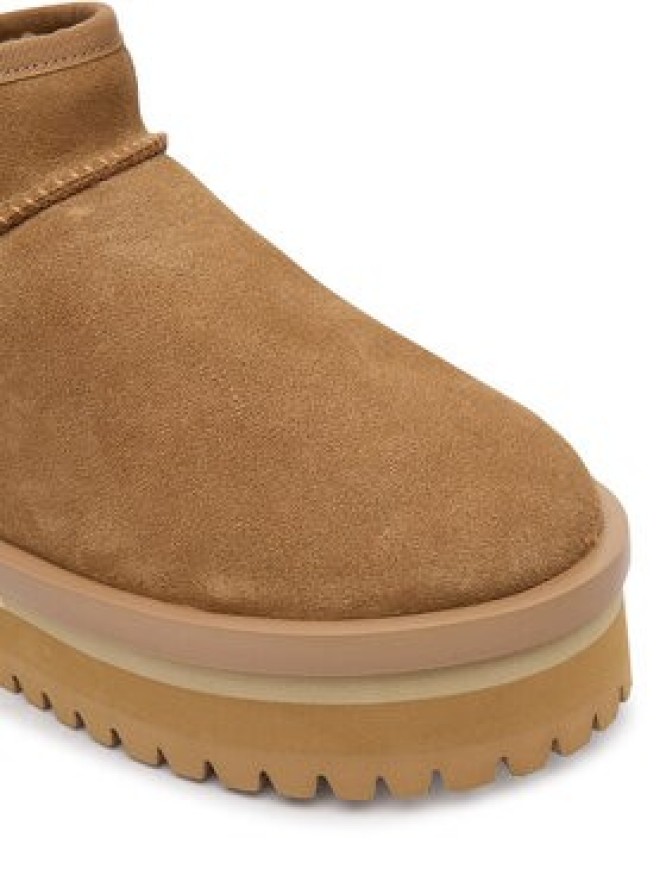 Tommy Jeans Śniegowce Tjw Flatform Snow Boot Suede EN0EN02841 Brązowy