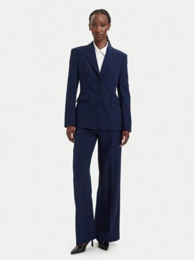 HUGO Marynarka Asmalla-1 50533901 Granatowy Slim Fit