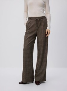 Spodnie w kratę - wielobarwny