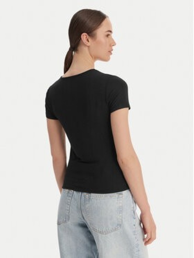 Calvin Klein T-Shirt LV00QS7618 Czarny Slim Fit