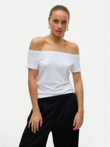 Vero Moda Bluzka Panda 10325598 Biały Regular Fit