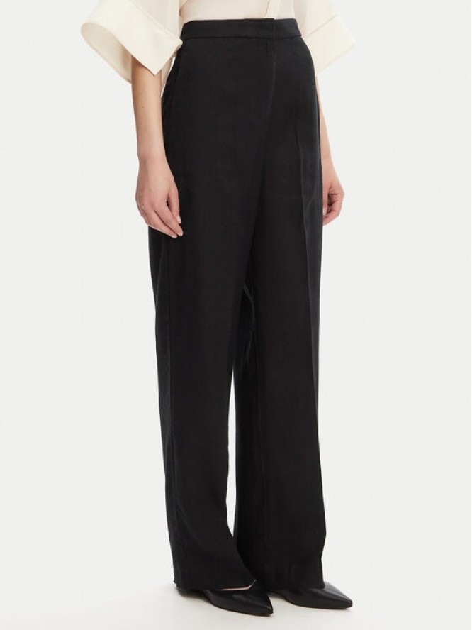 Tommy Hilfiger Spodnie materiałowe WW0WW46823 Czarny Straight Fit