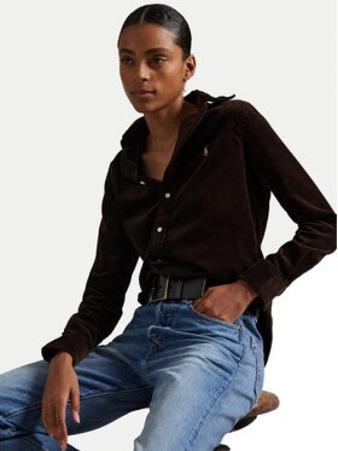 Polo Ralph Lauren Koszula 211971526002 Brązowy Slim Fit