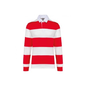 Koszulka polo w paski, długi rękaw Kariban