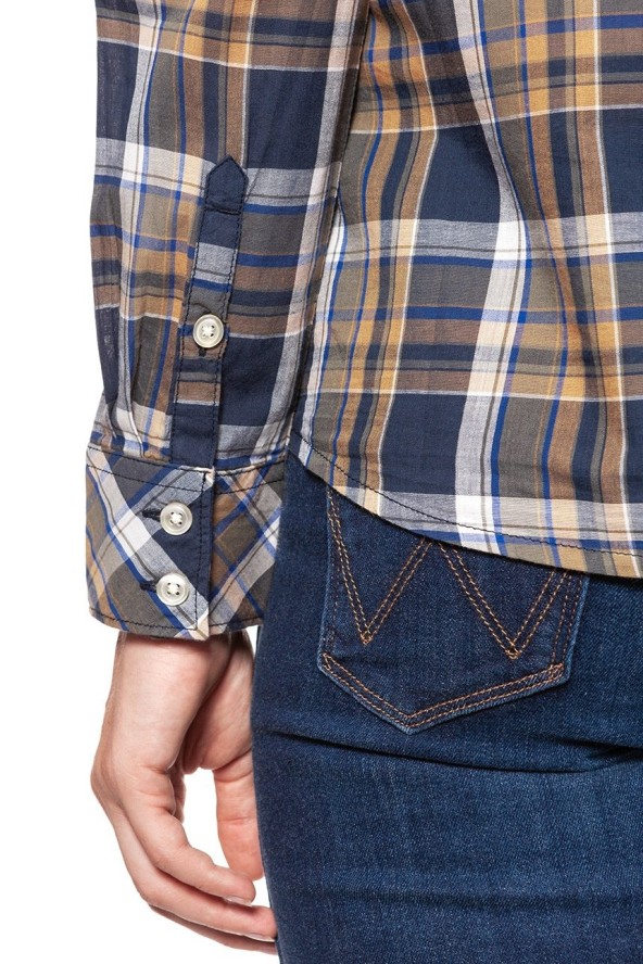 KOSZULA WRANGLER CHECK SHIRT DUSTY OLIVE W5240LU45 112129348