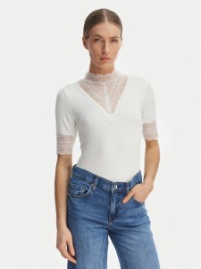 ONLY Bluzka Tilde 15335353 Biały Slim Fit