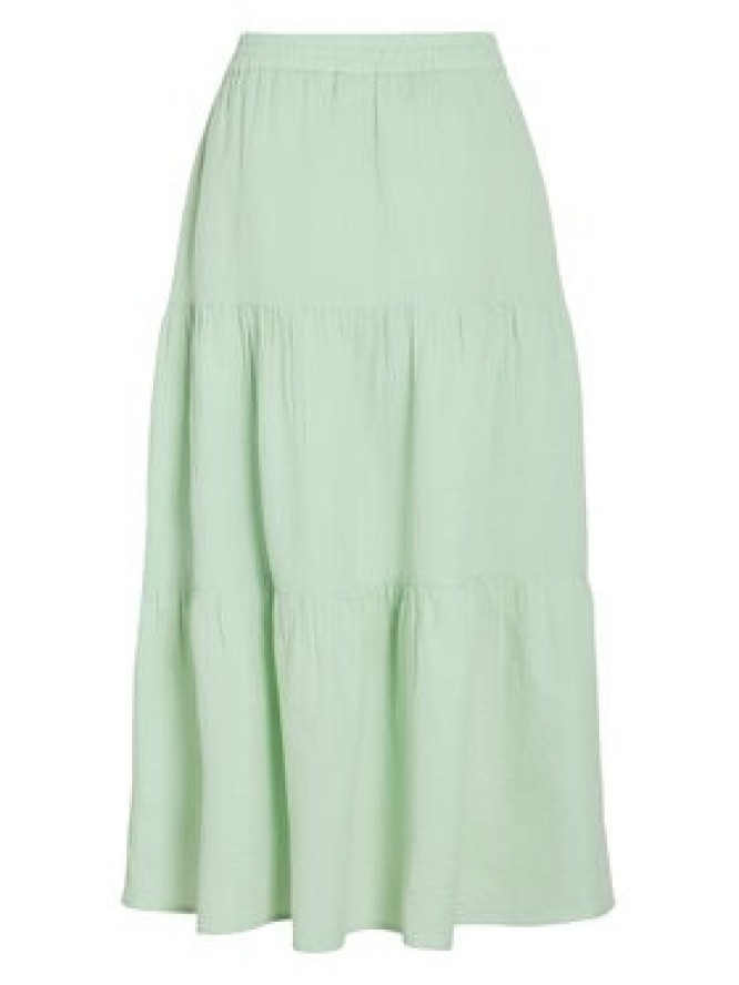 Vila Spódnica maxi Lania 14105428 Zielony Regular Fit