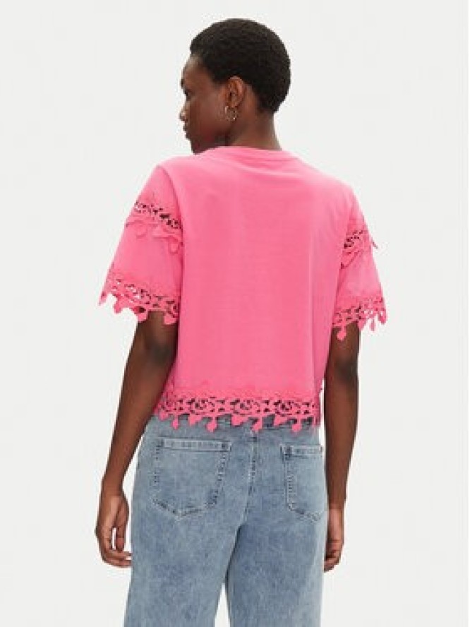 Morgan T-Shirt 251-DFUTUR M Różowy Regular Fit