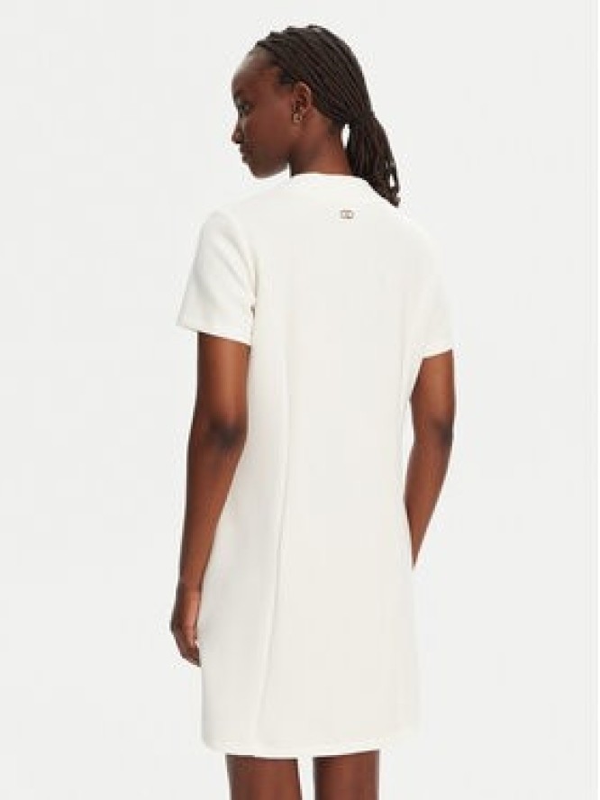 Liu Jo Sport Sukienka codzienna TA5290 J4869 Écru Regular Fit