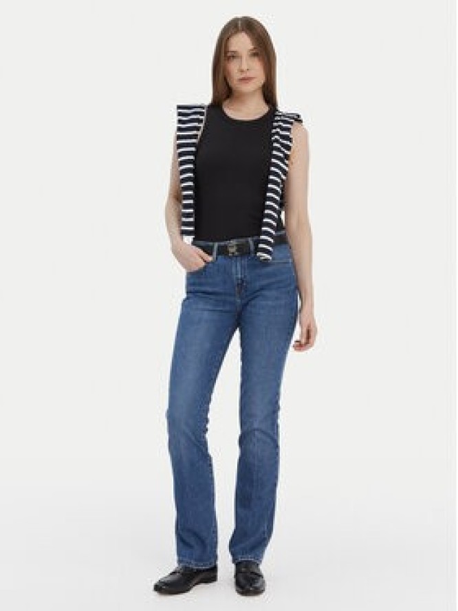 Tommy Hilfiger Top WW0WW38635 Czarny Slim Fit