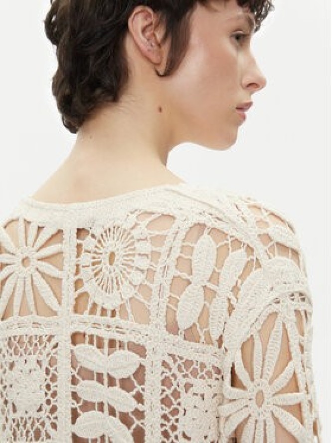 Pepe Jeans Kardigan Olympia PL702273 Beżowy Regular Fit