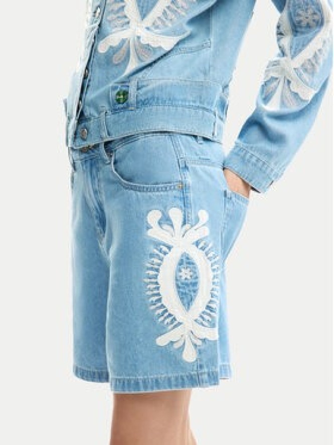 Desigual Szorty jeansowe Wakand 26SWDD45 Niebieski Relaxed Fit