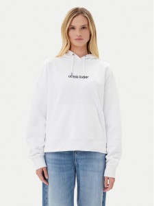 Guess Jeans Bluza W5RQ27 K68I4 Biały Oversize