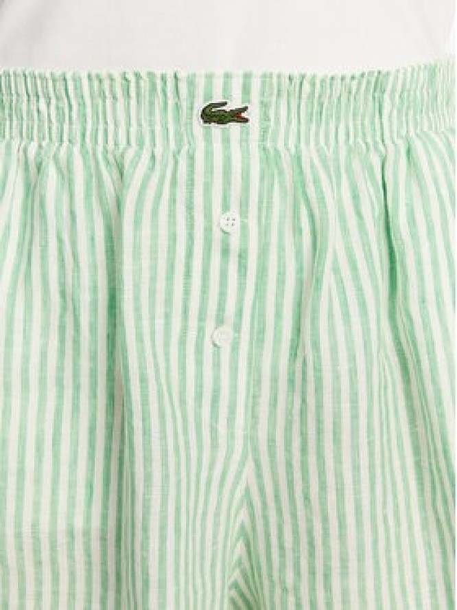 Lacoste Szorty materiałowe FF0226 Zielony Relaxed Fit