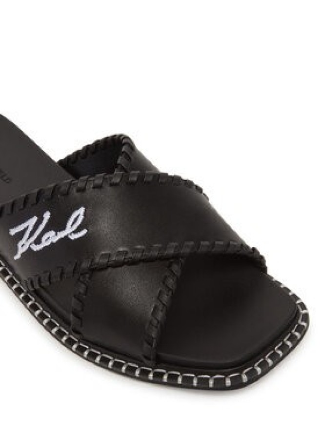 KARL LAGERFELD Klapki Kleo KL81372 Czarny