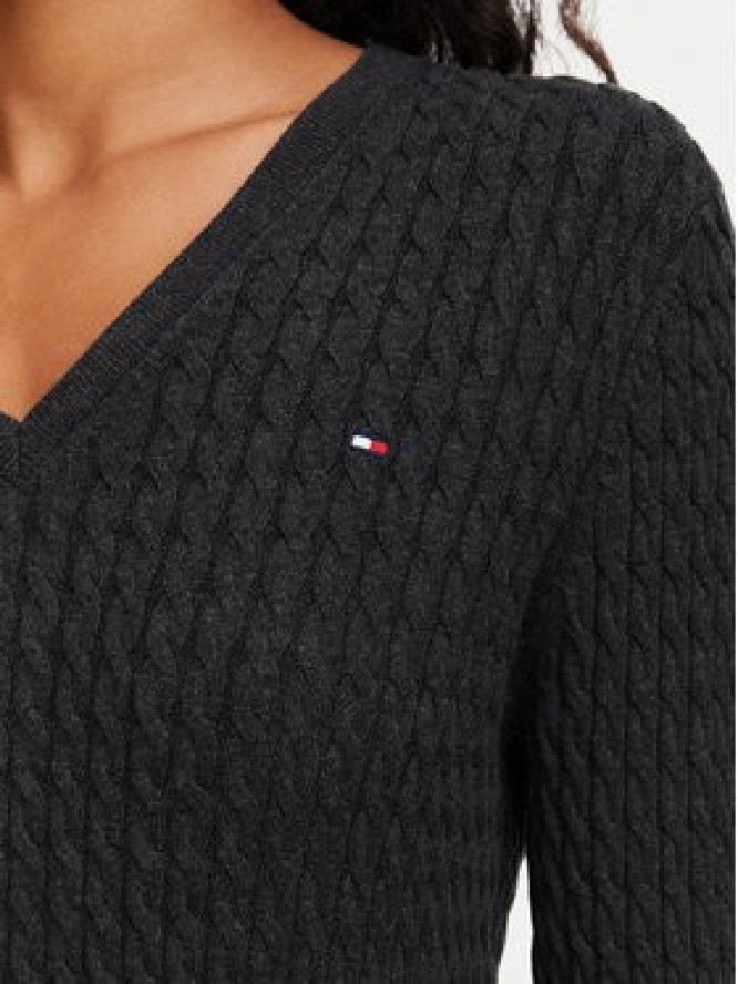 Tommy Hilfiger Sweter WW0WW44987 Szary ciemny Regular Fit