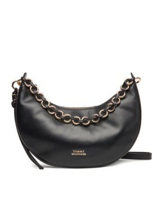 Tommy Hilfiger Torebka Moon Leather Crossover AW0AW17467 Czarny