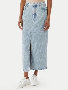 HUGO Spódnica jeansowa Gatje_4 50568239 Błękitny Regular Fit