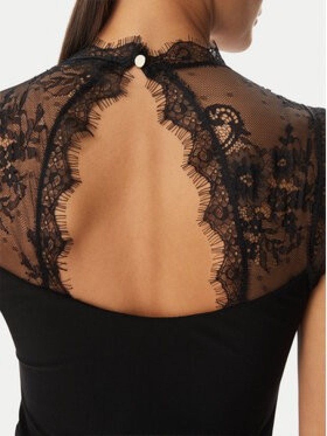 Rinascimento Sukienka wieczorowa CFC0127526003 Czarny Slim Fit