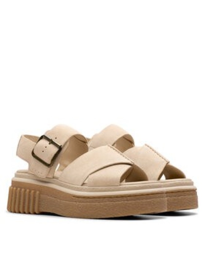 Clarks Sandały Evamar Wish 26181202 Beżowy