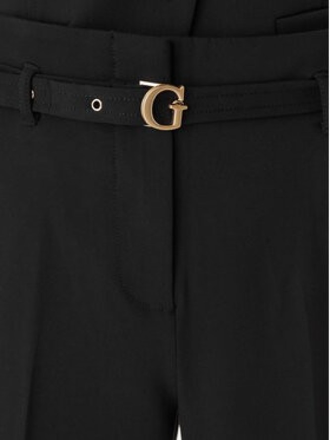 Guess Spodnie materiałowe W6GB17 W1894 Czarny Regular Fit