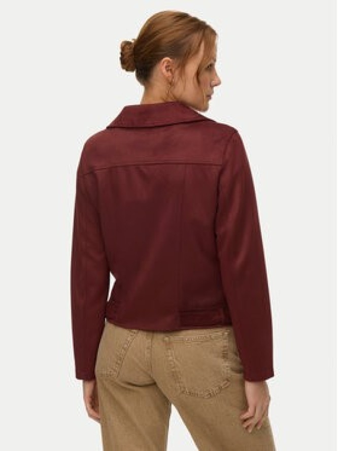 Vero Moda Kurtka z imitacji skóry Jose 10300938 Bordowy Regular Fit