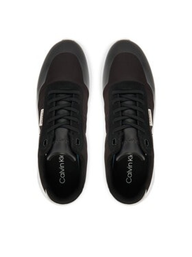 Calvin Klein Sneakersy Eva Runner Lace Up Mat Mix YW0YW02016 Czarny