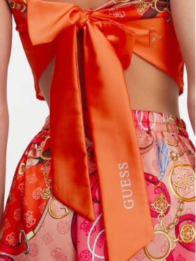 Guess Top E5GH02 WH4V0 Pomarańczowy Regular Fit