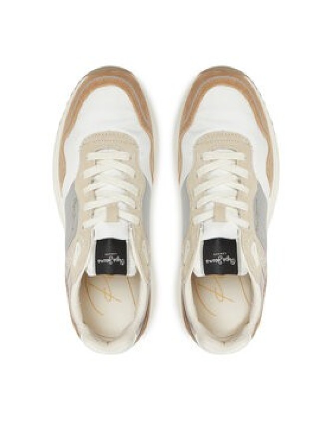 Pepe Jeans Sneakersy Kimi Glam PLS60042 Beżowy