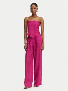 Marella Spodnie materiałowe Solista 2613131114 Różowy Relaxed Fit