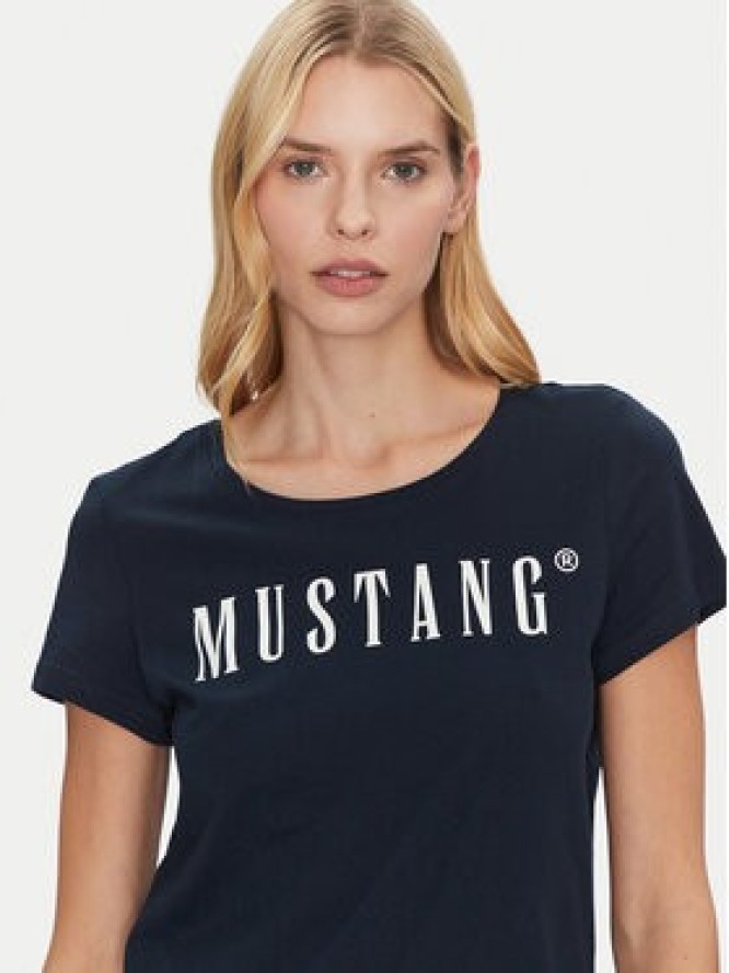 Mustang T-Shirt Alma 1013933 Granatowy Regular Fit