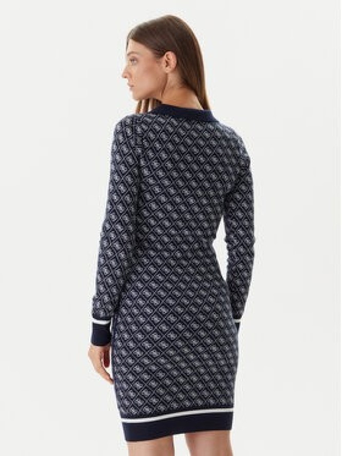 Guess Sukienka dzianinowa W5BK25 Z3JD2 Granatowy Slim Fit