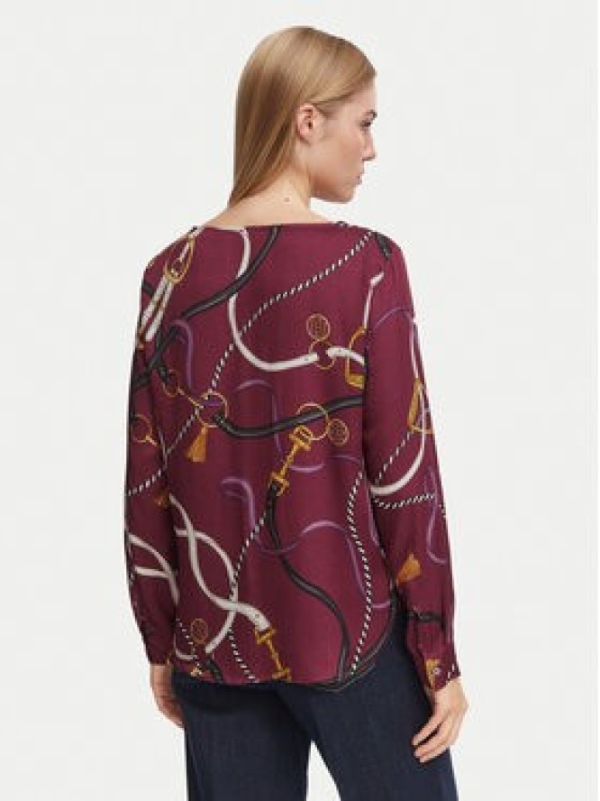 Marella Bluzka Emme by Marella Effetto 2625116112 Bordowy Regular Fit