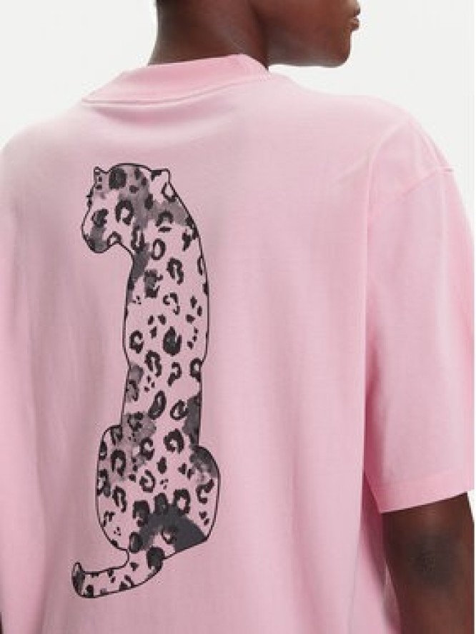 adidas T-Shirt Animal Graphic JV8532 Różowy Loose Fit